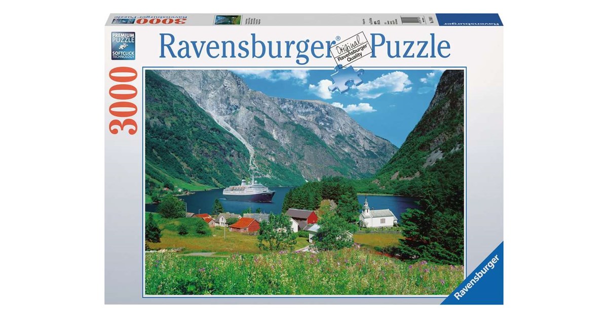 Ravensburger puzzle 3000 - Sognefjord Norwegen ( Time lapse ) 
