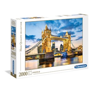 Clementoni (32563) - "Tower Bridge at Dusk" - 2000 pieces puzzle