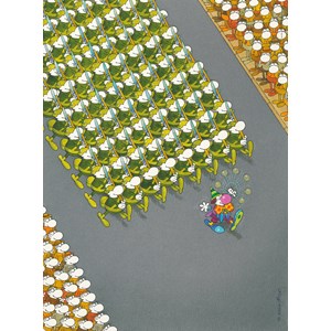Clementoni (35078) - Guillermo Mordillo: "The March" - 500 pieces puzzle