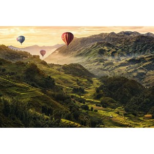 Ravensburger (17076) - "Rice terraces in Asia" - 3000 pieces puzzle