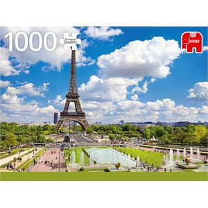 Jumbo (18847) - "Eiffel Tower in Summer, Paris" - 1000 pieces puzzle