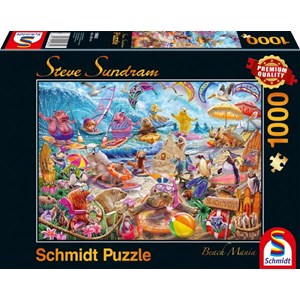 Schmidt Spiele (59662) - Steve Sundram: "Beach Mania" - 1000 pieces puzzle
