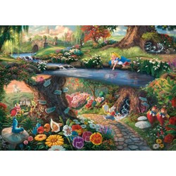 Schmidt Spiele (59636) - Thomas Kinkade: "Alice im Wunderlan" - 1000 pieces puzzle