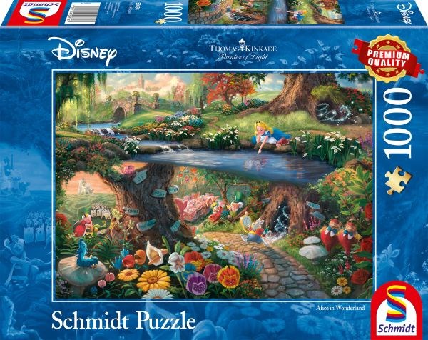 Schmidt Spiele (59636) - Thomas Kinkade: "Alice im Wunderlan" - 1000 pieces puzzle