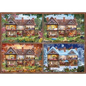 Schmidt Spiele (58345) - "House of Four Seasons" - 2000 pieces puzzle