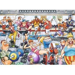 Jumbo (19156) - "Wasgij Original 28, Dropping the Weight" - 1000 pieces puzzle