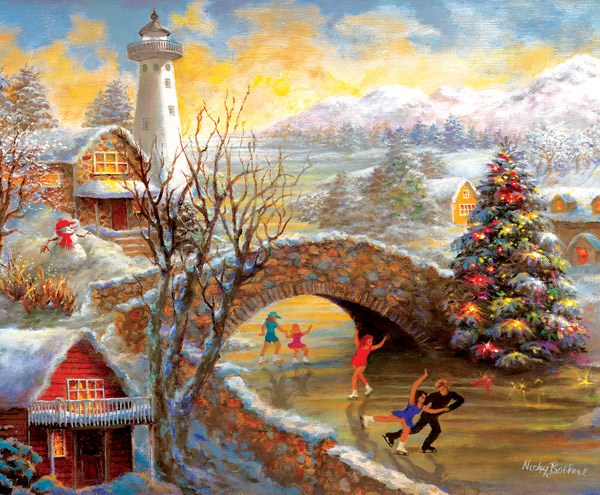 SunsOut (19168) - Nicky Boehme: "Joyous Season" - 1000 pieces puzzle