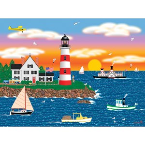 SunsOut (22619) - Mark Frost: "Triangle Point Lighthouse" - 1000 pieces puzzle