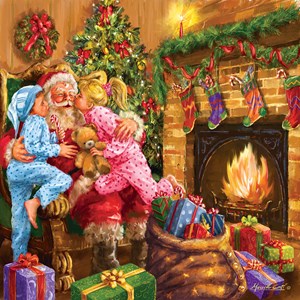 SunsOut (60649) - "Everyone Loves Santa" - 1000 pieces puzzle
