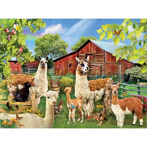 SunsOut (35032) - Lori Schory: "Six Llamas" - 1000 pieces puzzle