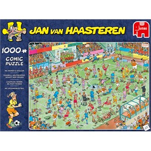 Jumbo (19091) - Jan van Haasteren: "WC Women’s Soccer" - 1000 pieces puzzle