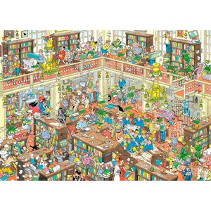 Jumbo (19092) - "The Library" - 1000 pieces puzzle