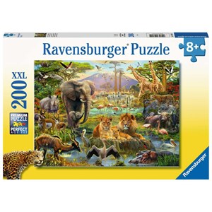 Ravensburger (12891) - "Animals of the Savanna" - 200 pieces puzzle