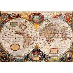 Bluebird Puzzle (70246) - "Antique World Map" - 1000 pieces puzzle