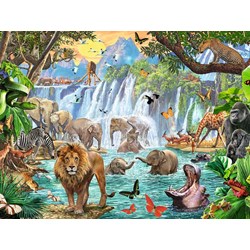 Ravensburger (16461) - "Waterfall Safari" - 1500 pieces puzzle