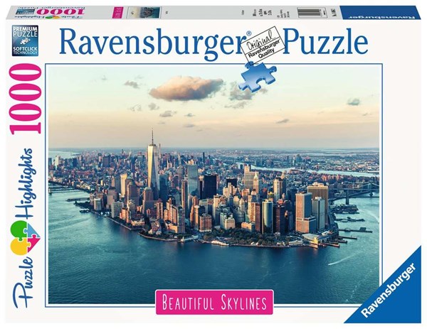 Ravensburger (14086) - "Beautiful Skylines, New York" - 1000 pieces puzzle