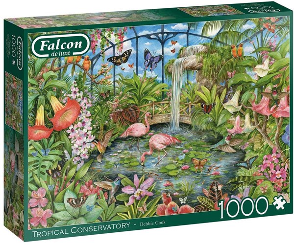 Falcon (11295) - Debbie Cook: "Tropical Conservatory" - 1000 pieces puzzle