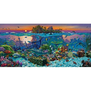 SunsOut (20121) - Wil Cormier: "Coral Reef Island" - 1000 pieces puzzle