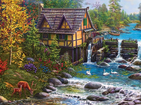 SunsOut (42939) - "Mill by the Stream" - 1000 pieces puzzle
