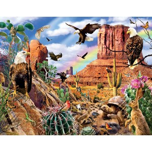 SunsOut (35156) - Lori Schory: "Desert Eagles" - 1000 pieces puzzle