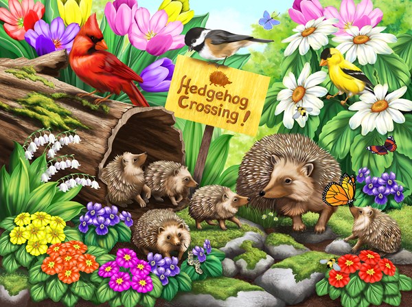 SunsOut (63090) - "Hedgehog Crossing" - 1000 pieces puzzle