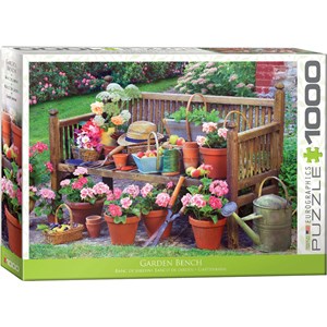 Eurographics (6000-5345) - "Garden Bench" - 1000 pieces puzzle