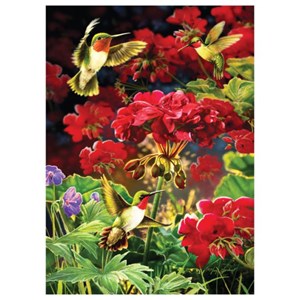Cobble Hill (80091) - "Ruby Geraniums" - 1000 pieces puzzle