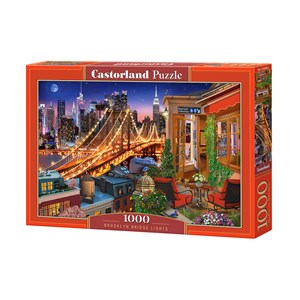 Castorland (C-104598) - "Brooklyn Bridge Lights" - 1000 pieces puzzle