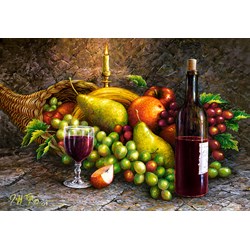 Castorland (C-104604) - "Fruit and Wine" - 1000 pieces puzzle