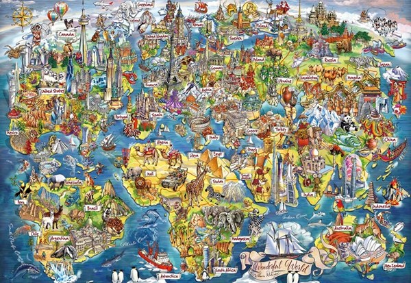 Gibsons (G7098) - "Wonderful World" - 1000 pieces puzzle