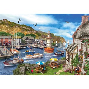 Gibsons (G6285) - Dominic Davison: "Lighthouse Bay" - 1000 pieces puzzle