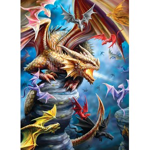 Eurographics (6000-5475) - Anne Stokes: "Dragon Clan" - 1000 pieces puzzle
