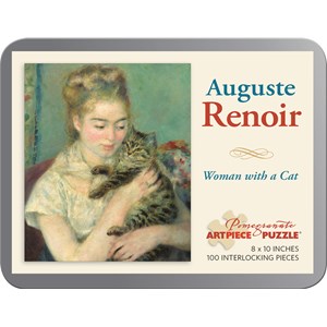 Pomegranate (AA805) - Pierre-Auguste Renoir: "Woman with a Cat" - 100 pieces puzzle