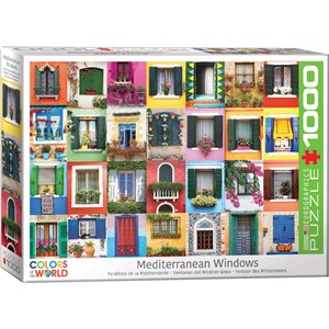 Eurographics (6000-5350) - "Mediterranean Windows" - 1000 pieces puzzle