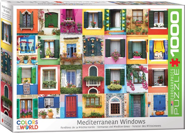 Eurographics (6000-5350) - "Mediterranean Windows" - 1000 pieces puzzle