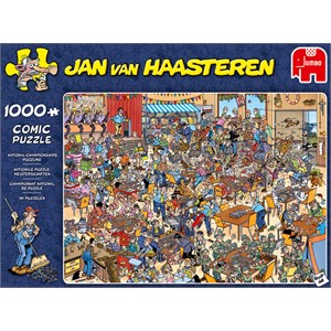 Jumbo (19090) - Jan van Haasteren: "National Championships Puzzling" - 1000 pieces puzzle