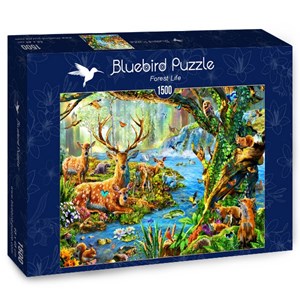 Bluebird Puzzle (70185) - Adrian Chesterman: "Forest Life" - 1500 pieces puzzle