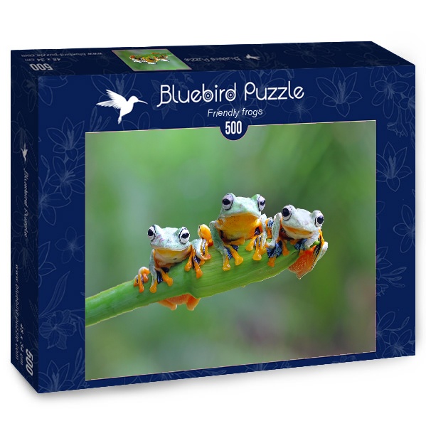 Bluebird Puzzle 500 pièces Friendly Frogs Grenouilles amicales neuf Bluebird Puzzle 