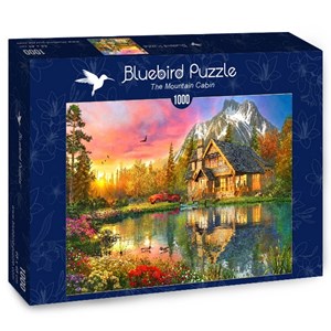 Bluebird Puzzle (70164) - Dominic Davison: "The Mountain Cabin" - 1000 pieces puzzle