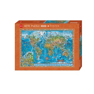 Puzzle 3000 pièces - Carte Antique - Boutique de puzzles Variantes