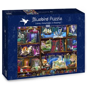 Bluebird Puzzle (70199) - "Library Adventures in Reading" - 3000 pieces puzzle