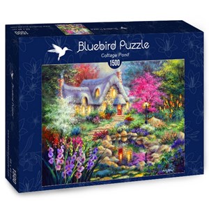 Bluebird Puzzle (70060) - Nicky Boehme: "Cottage Pond" - 1500 pieces puzzle