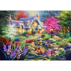 Bluebird Puzzle (70060) - Nicky Boehme: "Cottage Pond" - 1500 pieces puzzle