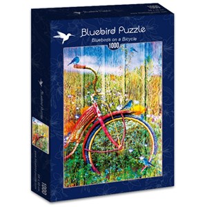 Bluebird Puzzle (70300) - "Bluebirds on a Bicycle" - 1000 pieces puzzle