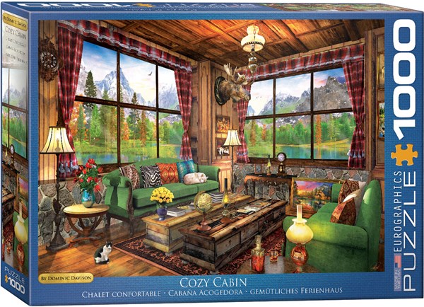 Eurographics (6000-5377) - Dominic Davison: "Cozy Cabin" - 1000 pieces puzzle