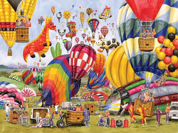 SunsOut (52406) - Gale Pitt: "Balloon Landing" - 1000 pieces puzzle
