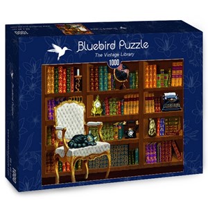 Bluebird Puzzle (70225) - "The Vintage Library" - 1000 pieces puzzle