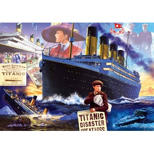 Bluebird Puzzle (70231) - Steve Crisp: "Titanic" - 1000 pieces puzzle