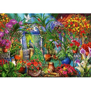 Bluebird Puzzle (70248) - Ciro Marchetti: "Tropical Green House" - 1000 pieces puzzle