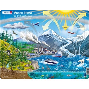 Larsen (NB1-DK) - "Our Climate and the Greenhouse Effect - DK" - 69 pieces puzzle